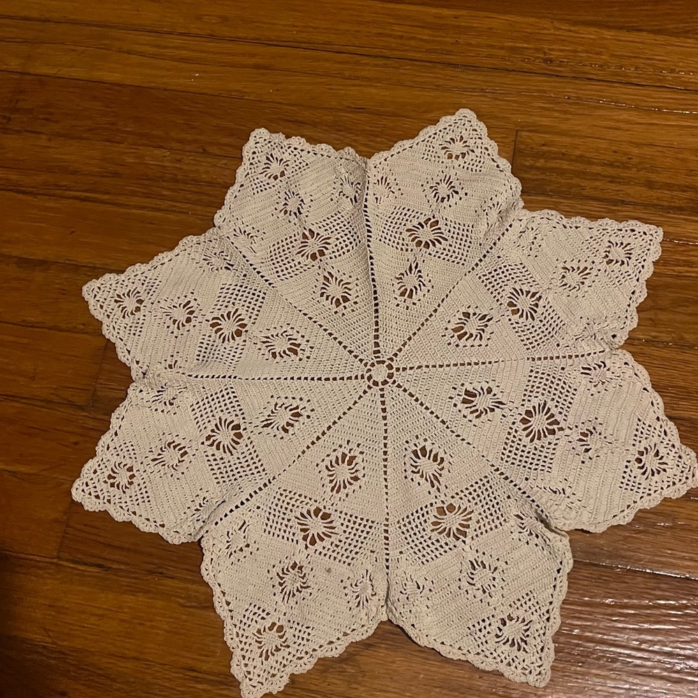 Elegant Cream Crochet Doily